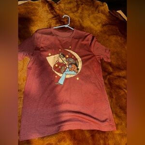 Burnt orange Graphic T-Shirt with Cowboy Design